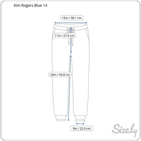 Kim Rogers Womens Size 14 Navy Linen Capri Pull On Drawstring Cropped Pants - Picture 2 of 9